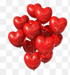 Heart Balloon Png Clipart Png Mart - Heart Shaped Gas Balloon Emoji,Diy Emoji Heart Balloons
