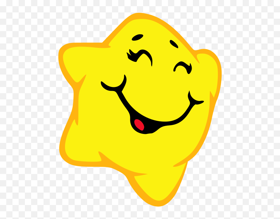 Smiley Star Clipart Free Svg File - Happy Emoji,Star Eyes Emoticon