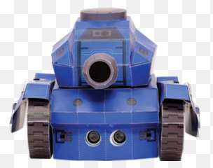 Kamibot - Tank Papercraft Blue Emoji,Doctor Who Emoji Robots