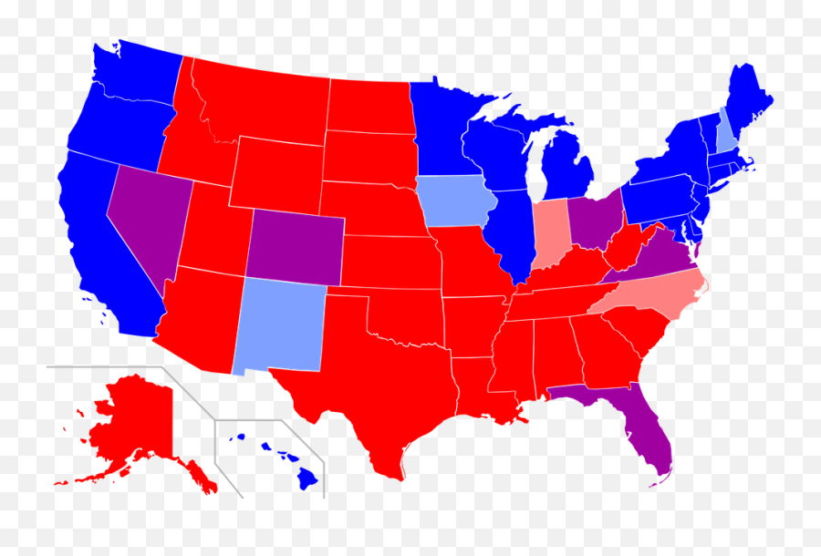The Red - Blue State Dichotomy States Allow Corporal Punishment In Schools Emoji,Color Coded Emotions Image