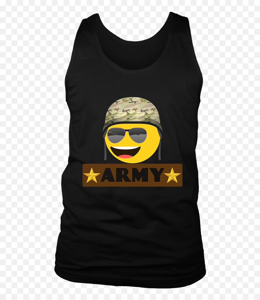 Funny Army And Cute Emoji T - Sleeveless,Cute Shirts Monday - Friday Emojis