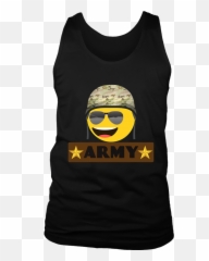Funny Army And Cute Emoji T - Sleeveless,Cute Shirts Monday - Friday Emojis