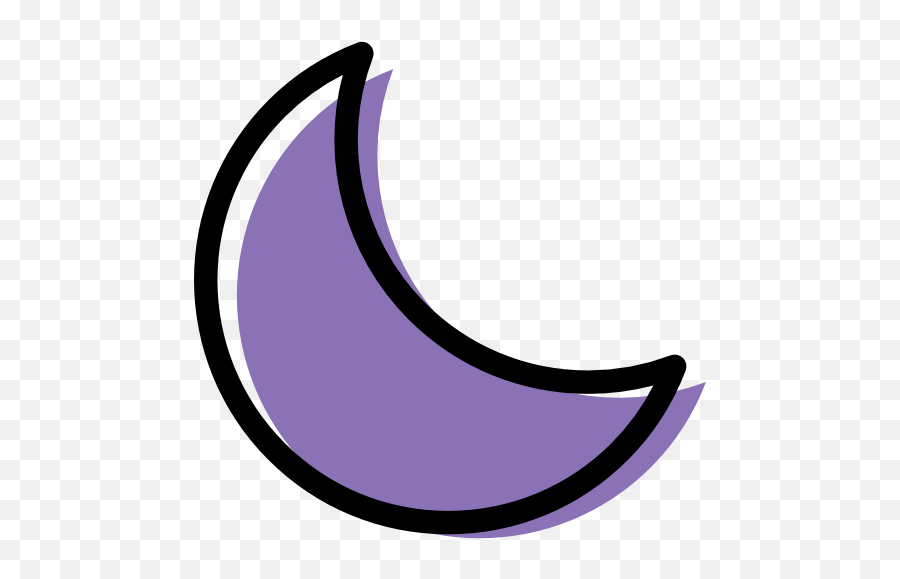Moon Free Icon Of Weather Assets Icons - Purple Moon Icon Emoji,Emoticons Whatsapp Lua Png