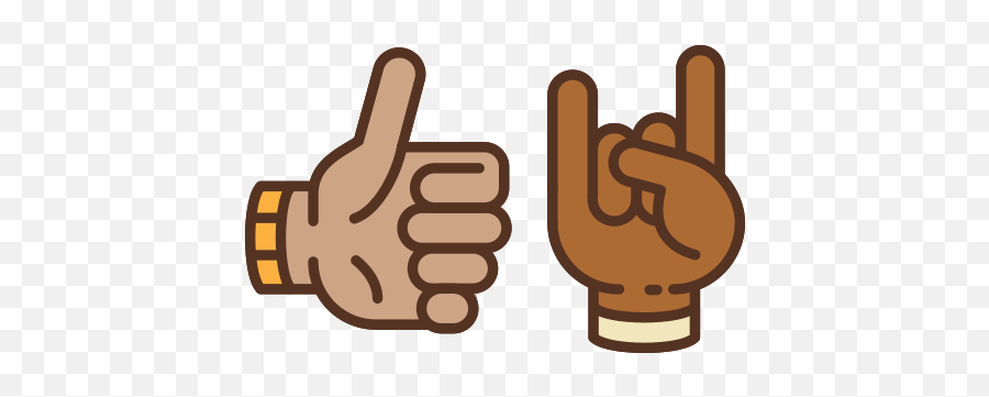 Moosetracker - Sign Language Emoji,Satan Thumbs Up Emoticon