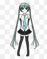 Hatsune Miku As A Danganronpa Sprite - Fictional Character Emoji,Emotions Vocaloid Lyrics