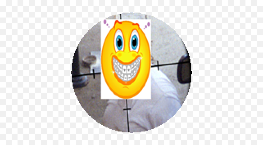 Smiley Snipe Lol I Painted Over A Guys Face - Roblox Happy Emoji,Emoticon For Lol