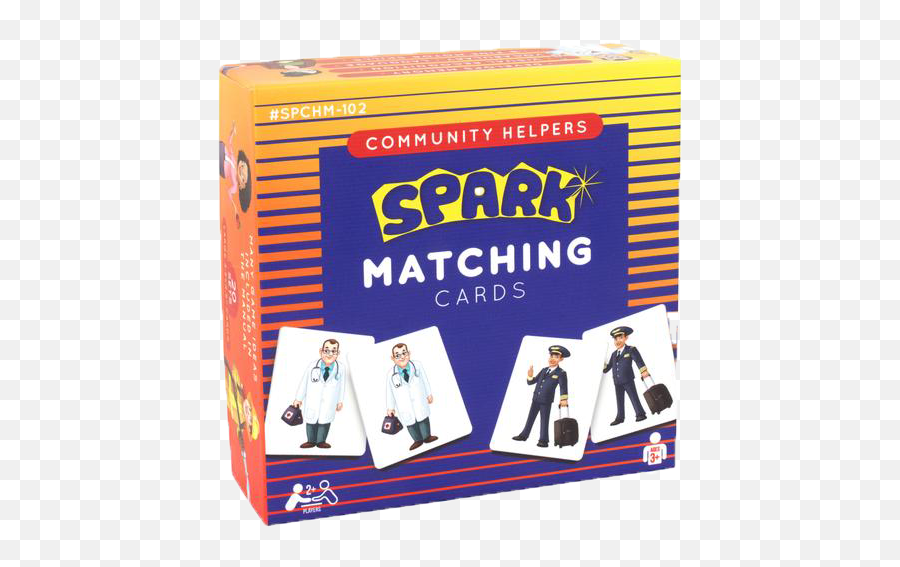 Spark Community Helpers Matching Cards - Matching Game Emoji,Emotion Faces Social Cards For Autism