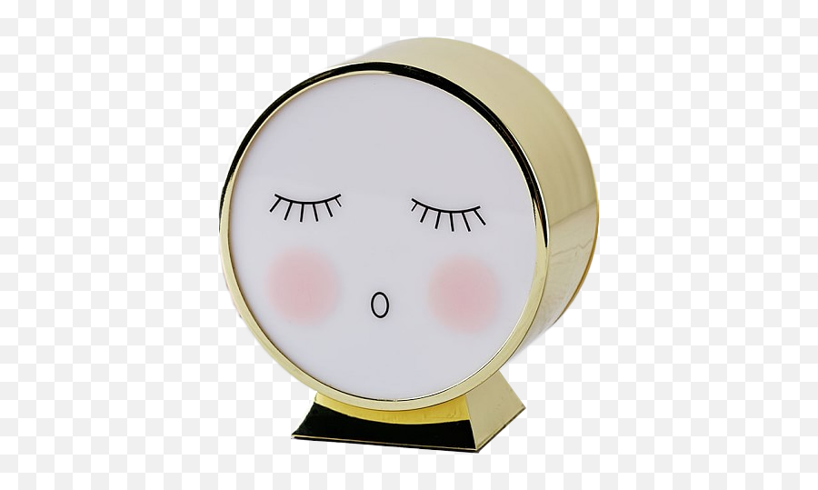 Blushing Face Tabletop Nightlight - Happy Emoji,Blueshing Emoticon