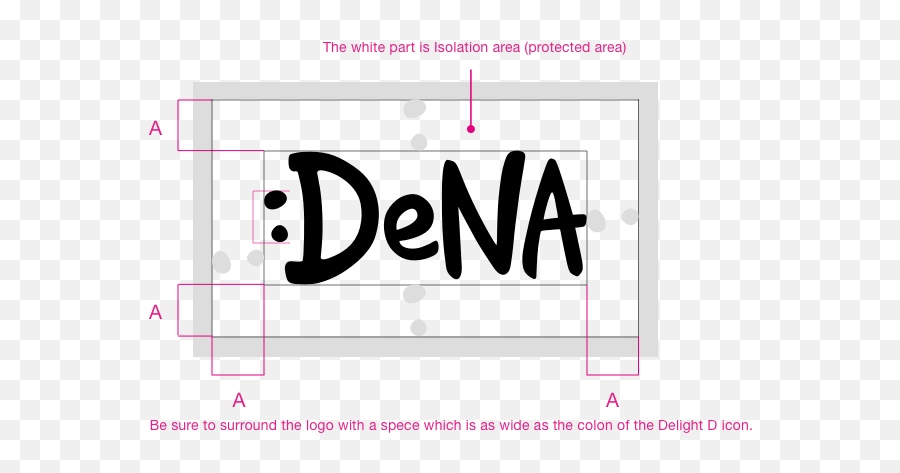 Logo Guideline Mission Vision And Value Company Dena - Logotype Protected Area Guideline Emoji,D Colon Emoticon