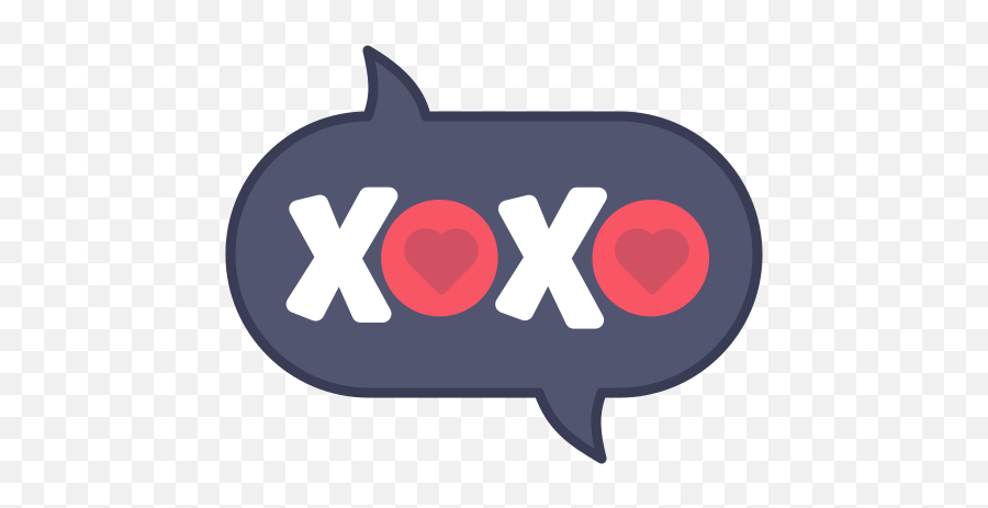 Kiss Layer Message Photo Sticker Word Xoxo Icon - Free Xoxo Word Emoji,Free Whatsapp Emojis, Omg, Wtf