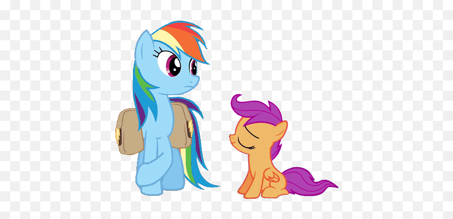 Top Rub In Stickers For Android Ios - Rainbow Dash Scootaloo My Little Pony Emoji,Rubbing Cheeks Gif Emoticon