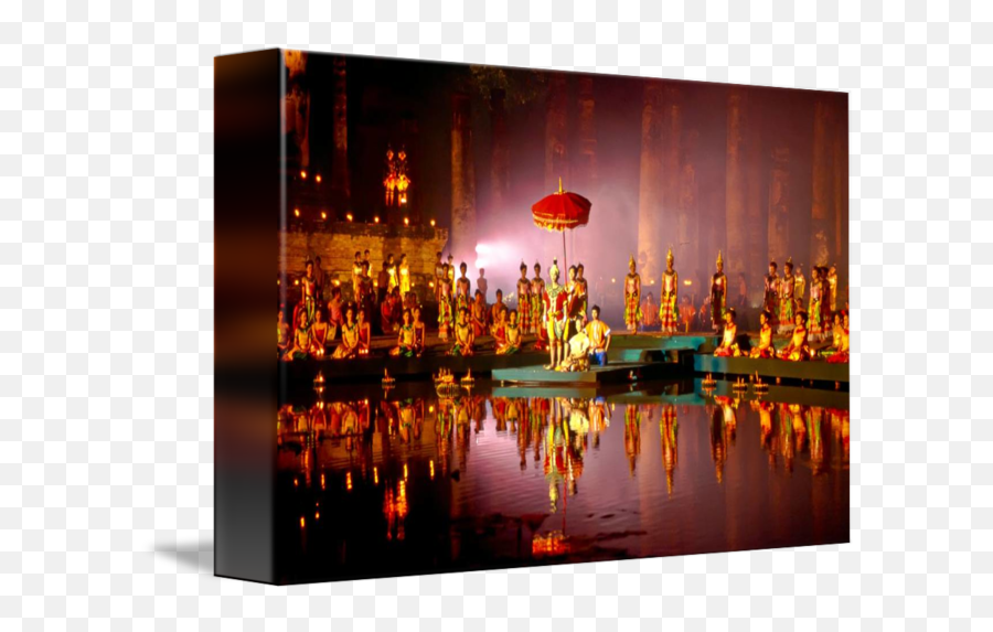 Sukhothai Loy Krathong Festival Light And Sound By Jeff Henig - Art Emoji,Emotion Festival