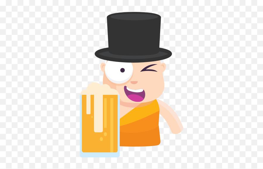 Beer Stickers - Free Food And Restaurant Stickers Fictional Character Emoji,Animated Emoticon I Love Beer