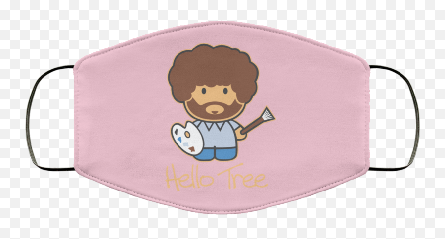 Hello Tree Bob Ross Face Mask Emoji,Emoji Purse Ross