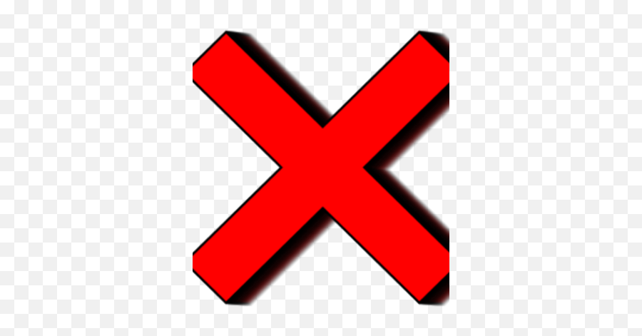 Delete Tool - Red X Mark Transparent Emoji,Concrete Saw Emoji