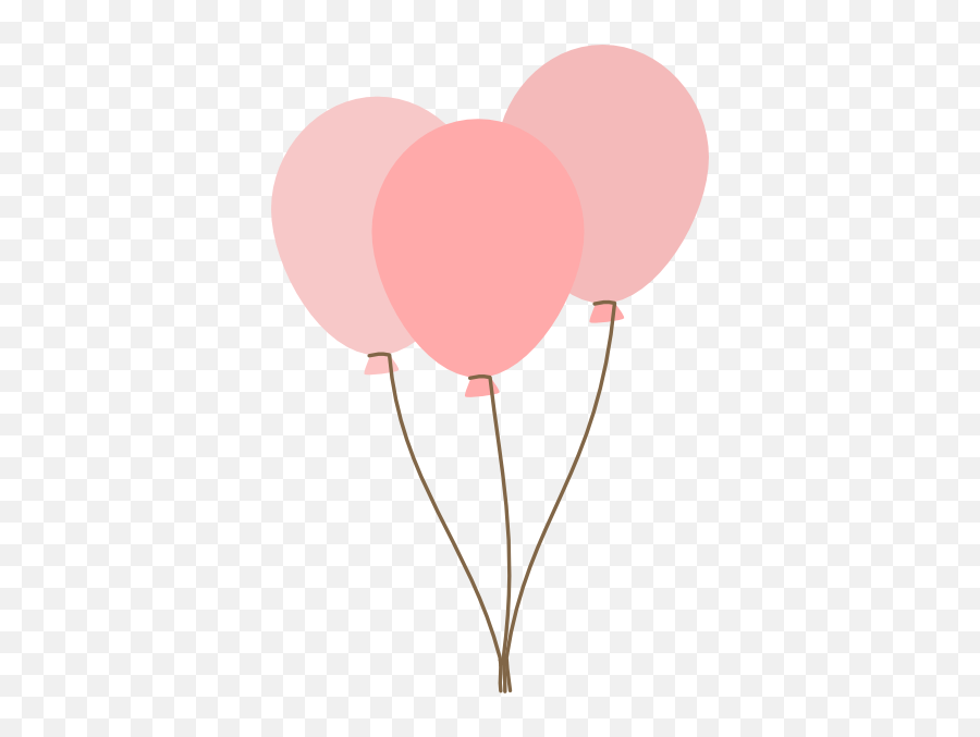 Download Hd Balloon Clipart - Pink Balloons Clipart Pastel Pink Balloon Clipart Emoji,Balloon Emoji Clipart