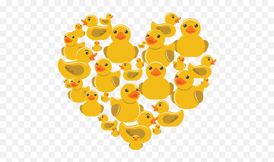 Rubber Duck Heart Love Symbol Rubber Ducky Duckie Quack Gift - Dot Emoji,Rubber Duck Emojis