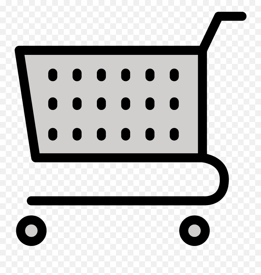 Shopping Cart Emoji Clipart - Emoji De Carrito De Compras,Shopping Emoji
