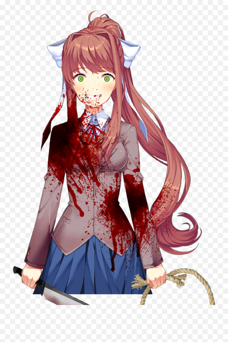 Monikadokidokiliteratureclub Monika Sticker By Ella Emoji,Sayori Emojis