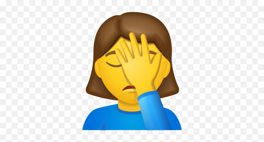 Woman Facepalming Icon U2013 Free Download Png And Vector - Disappointment Emoji,Fat Man Emoji