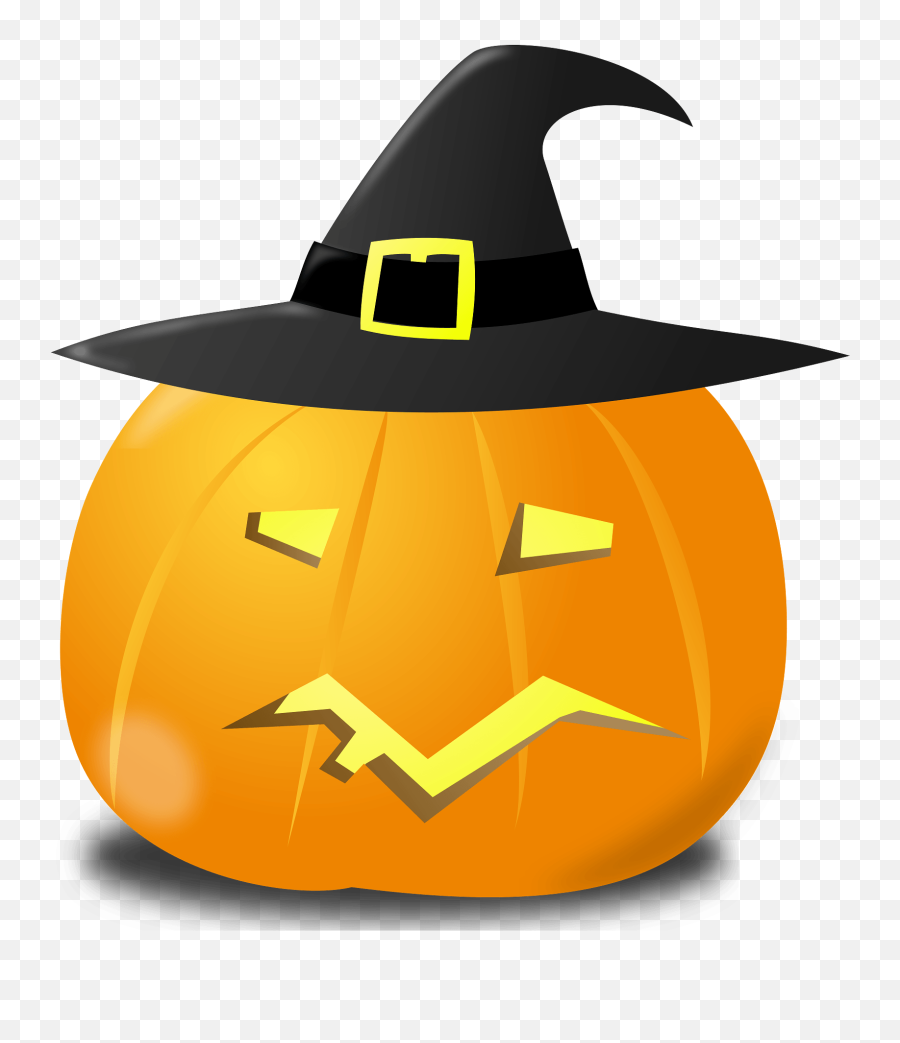 Free Clip Art Wtich Pumpkin By Nicubunu Emoji,Emoji Halloween Pumpkin Carved