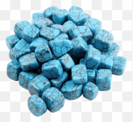 Blue Howlite Cube - Crystals And Stones Emoji,Emotions Turquoise Color