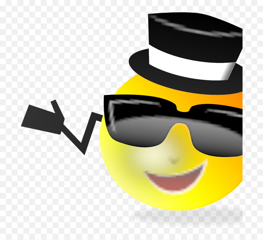 Cool Dapper Shruggy Smiley Svg Vector - Happy Emoji,Shrug Emotion