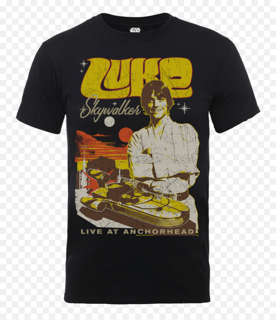 Star Wars Luke Skywalker Rock Poster T - Shirt Black Antman Tshirt Emoji,Black Emoji Shirt