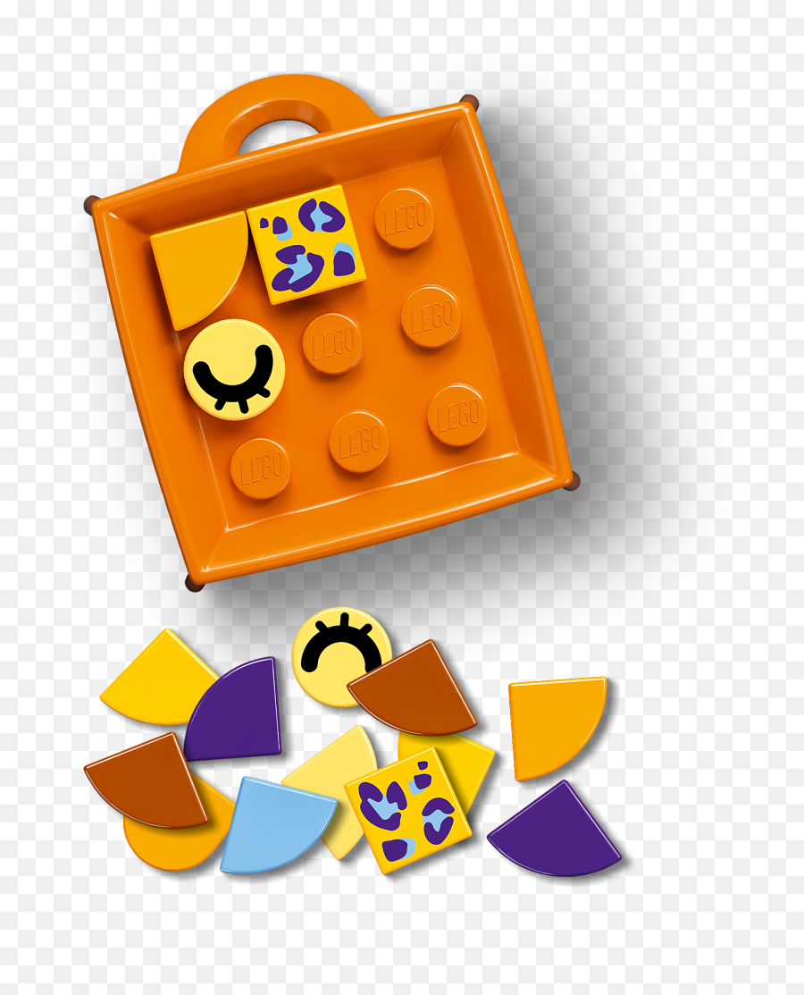 Bag Tag Leopard 41929 - Lego Dots Sets Legocom For Kids Emoji,Shirts With Cuteice Cream Emojis On Them