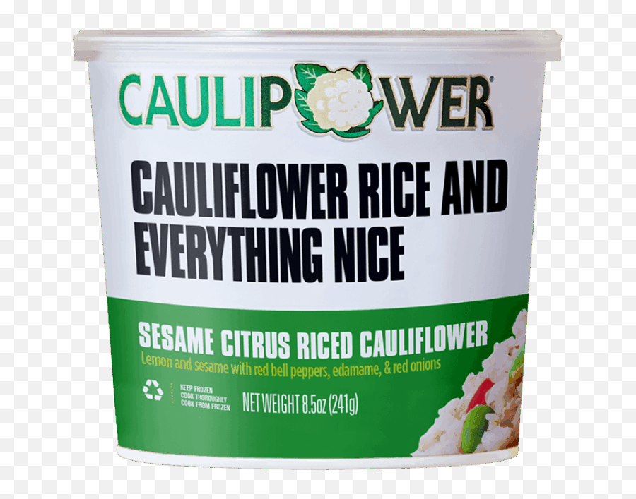 Riced Cauliflower Cups Only 100 - 160 Calories Per Cup Emoji,Ca Chef Emoji