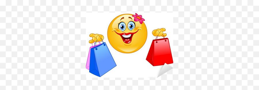 Sticker Shopping Emoticon - Pixersuk Emoji,Shoping Emoji