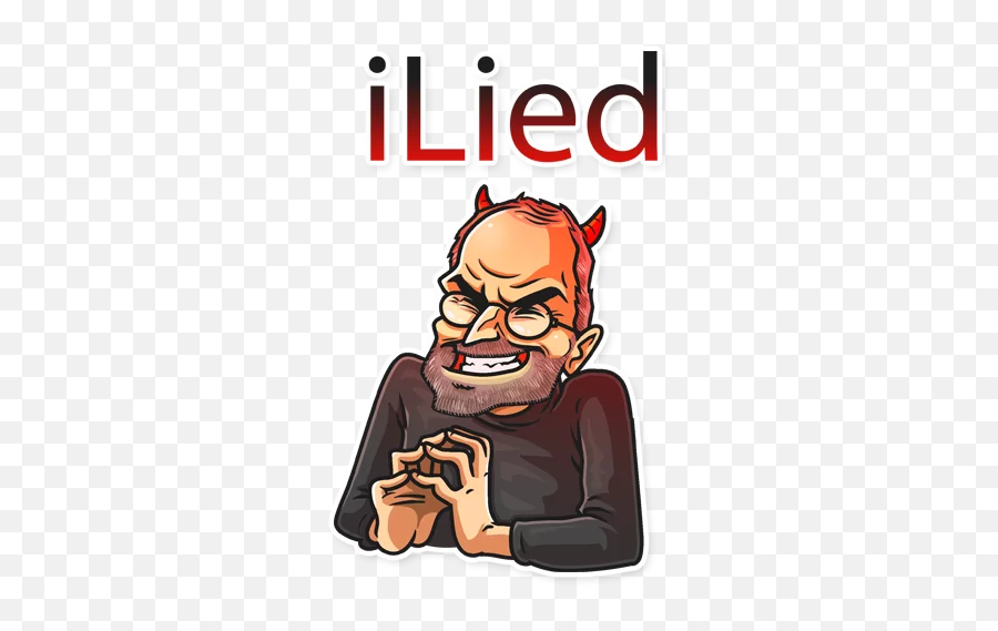 Telegram Sticker From Steve Jobs Pack Emoji,Victory Hand Emoji Apple Png