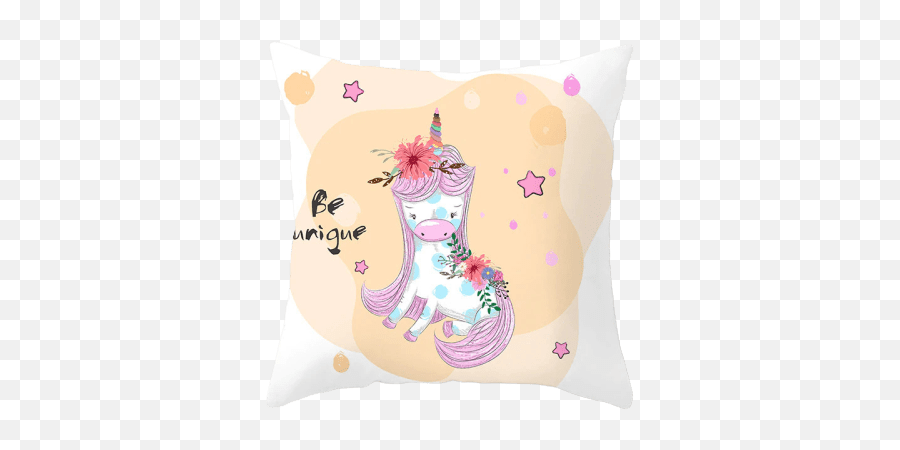 Unicorn Pillow Cover Be Unique - Unicorn Emoji,Unicorn Emoji Pillows