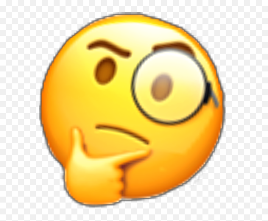 Emoji Thinker Glasses Hmm Hmmmmmm - Happy,Hmm Emoji Meme