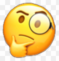 Emoji Thinker Glasses Hmm Hmmmmmm - Happy,Hmm Emoji Meme