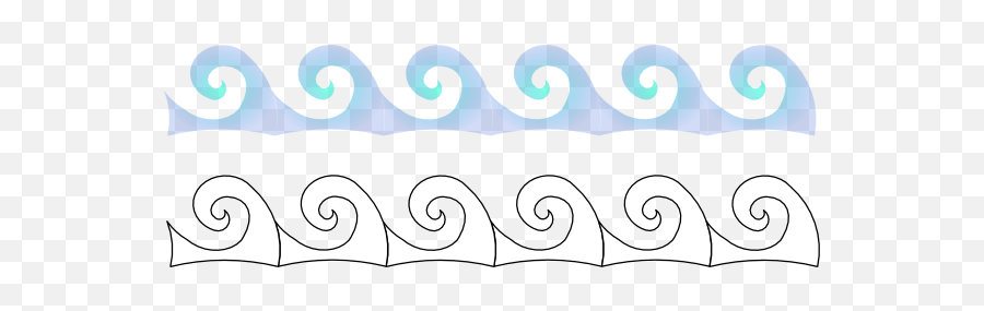 Air Waves Clipart Clipartcow 2 - Clipartix Decorative Emoji,Ocean Waves Emoji