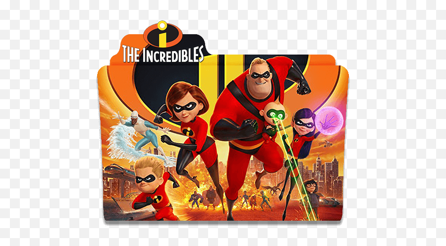 Incredibles 2018 Cartoon Folder Icon - Designbust Incredibles 2 2018 Icon Emoji,The Incredibles Emoji