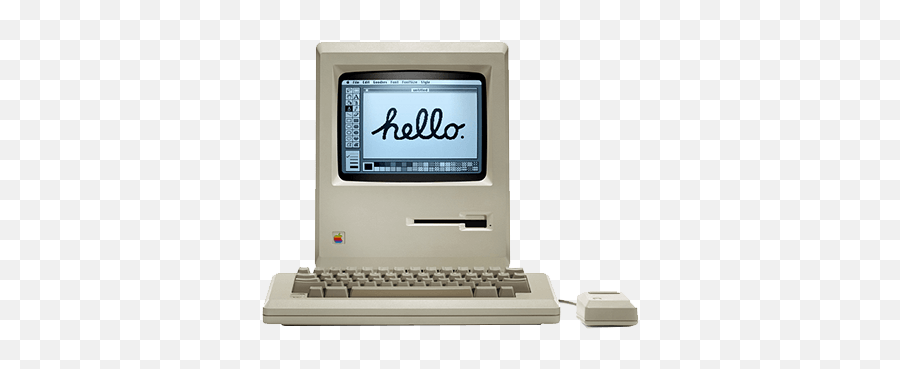 Apple Old Mac Computer - Designbust Apple Macintosh 1985 Emoji,Apple Logo Emoji