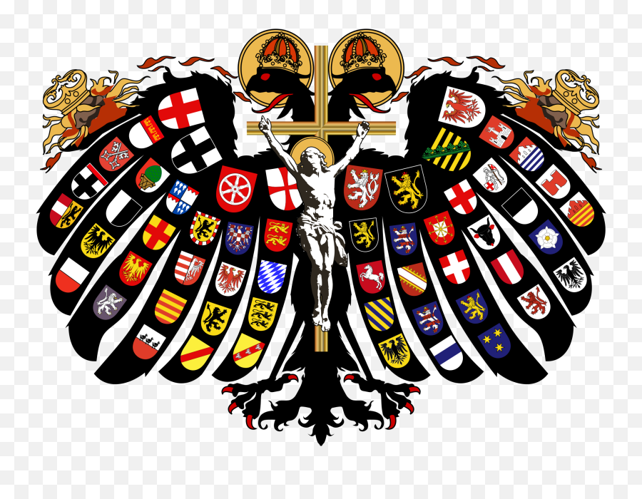Double - Holy Roman Empire Flag Emoji,Albanian Eagle Emoji