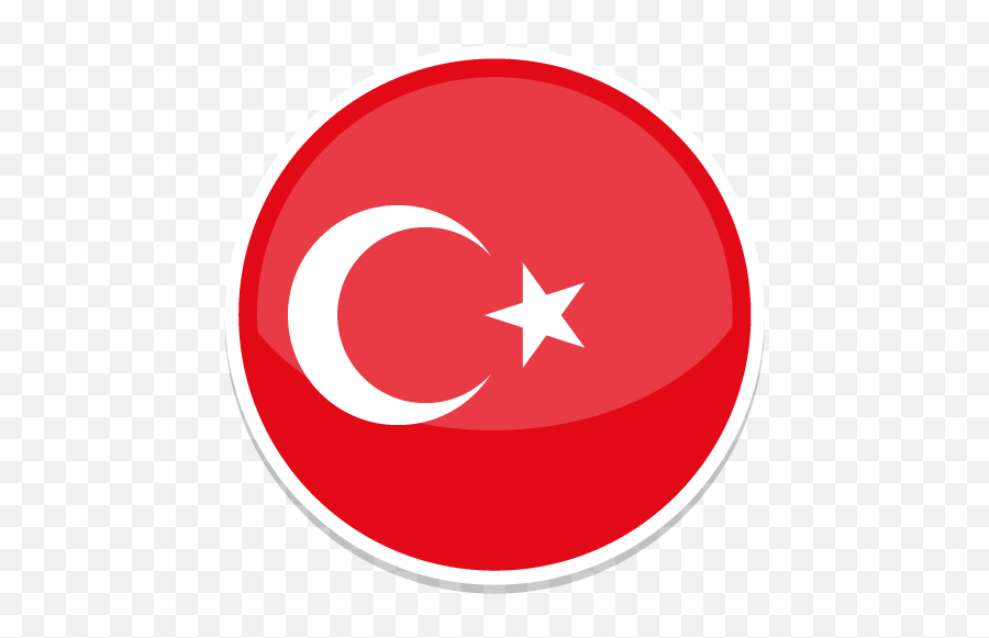Turkey Icon Round World Flags Iconset Custom Icon Design - Turkey Flag Icon Png Emoji,Turkey Emoji Images