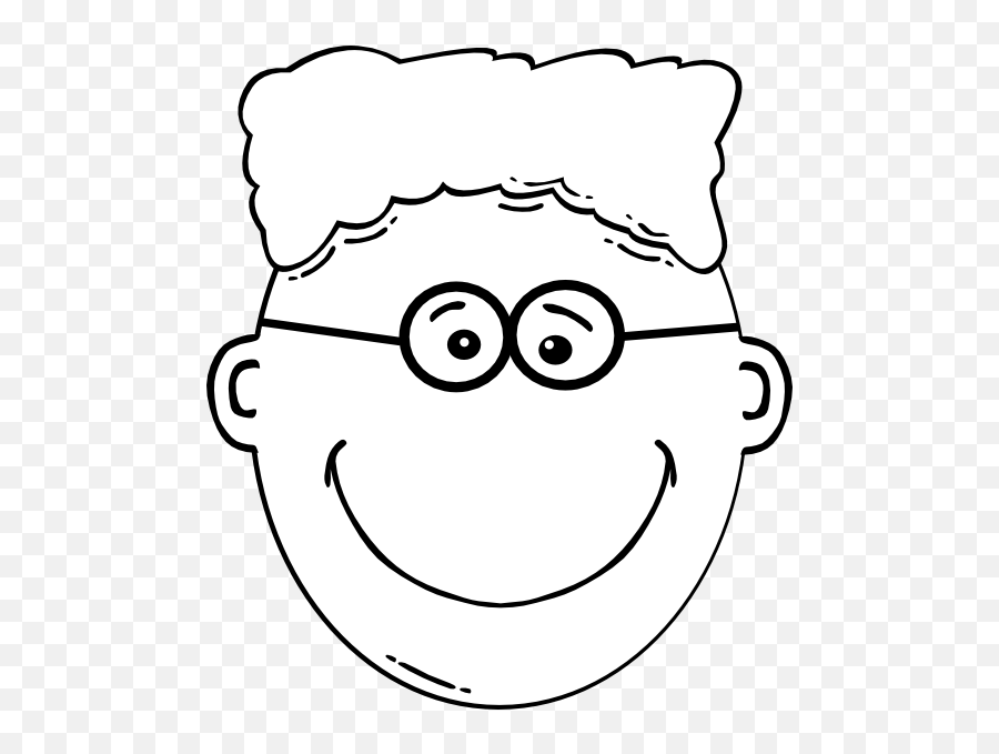 Boy Flat Top Afro Glasses Clip Art At Clkercom - Vector Happy Emoji,Afro Emoticon