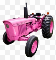 Pink Tractor Johndeere Sticker - Pink John Deere Tractor Emoji,John Deere Emoji