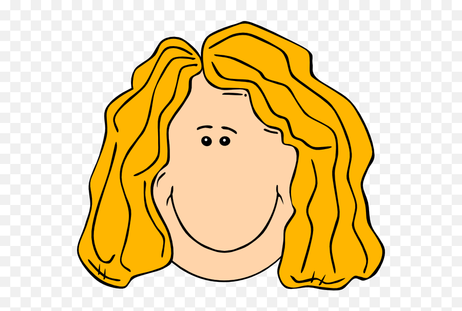 Smiley Clipart Hair Smiley Hair Transparent Free For - Long Hair Face Cartoon Emoji,Hair Emoticon
