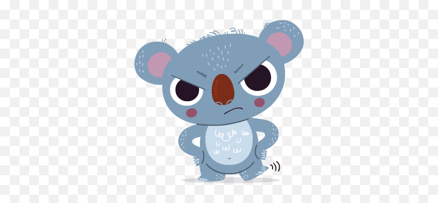 Koala Emoji For Ree On Behance Koala Funny Koala Koala - Dot,Grumpy Emoji