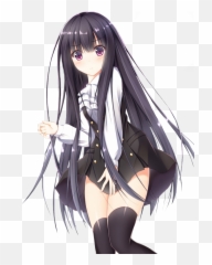 Angry Anime Png - Anime Feminino Png Anime Girl Kawaii Anime Girls Dark Hair Emoji,Sayori Thinking Emoji