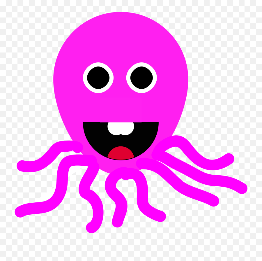 Octopus Clip Art At Clker Vector - Clipart Octopus Emoji,Facebook Octopus Emoticon