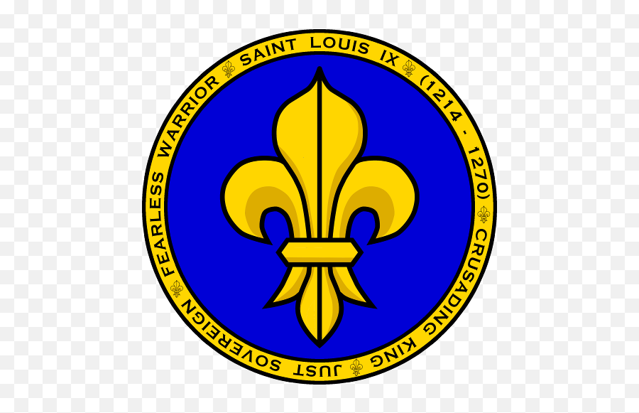 Saint Louis Ix Blue Gold Seal Shirt - Wilmington Area School District Logo Emoji,Fleur De Lis Emoticon