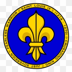 Saint Louis Ix Blue Gold Seal Shirt - Wilmington Area School District Logo Emoji,Fleur De Lis Emoticon