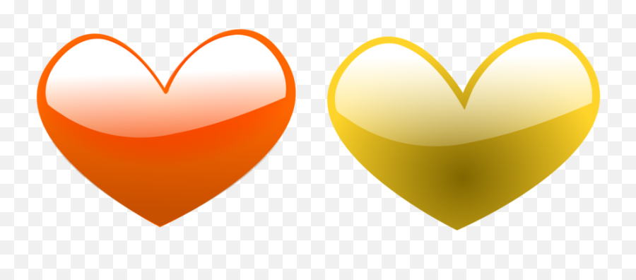 Yellow Orange Green Heart Color - Orange And Yellow Heart Orange And Green Clipart Emoji,Yellow Hearts Emoji
