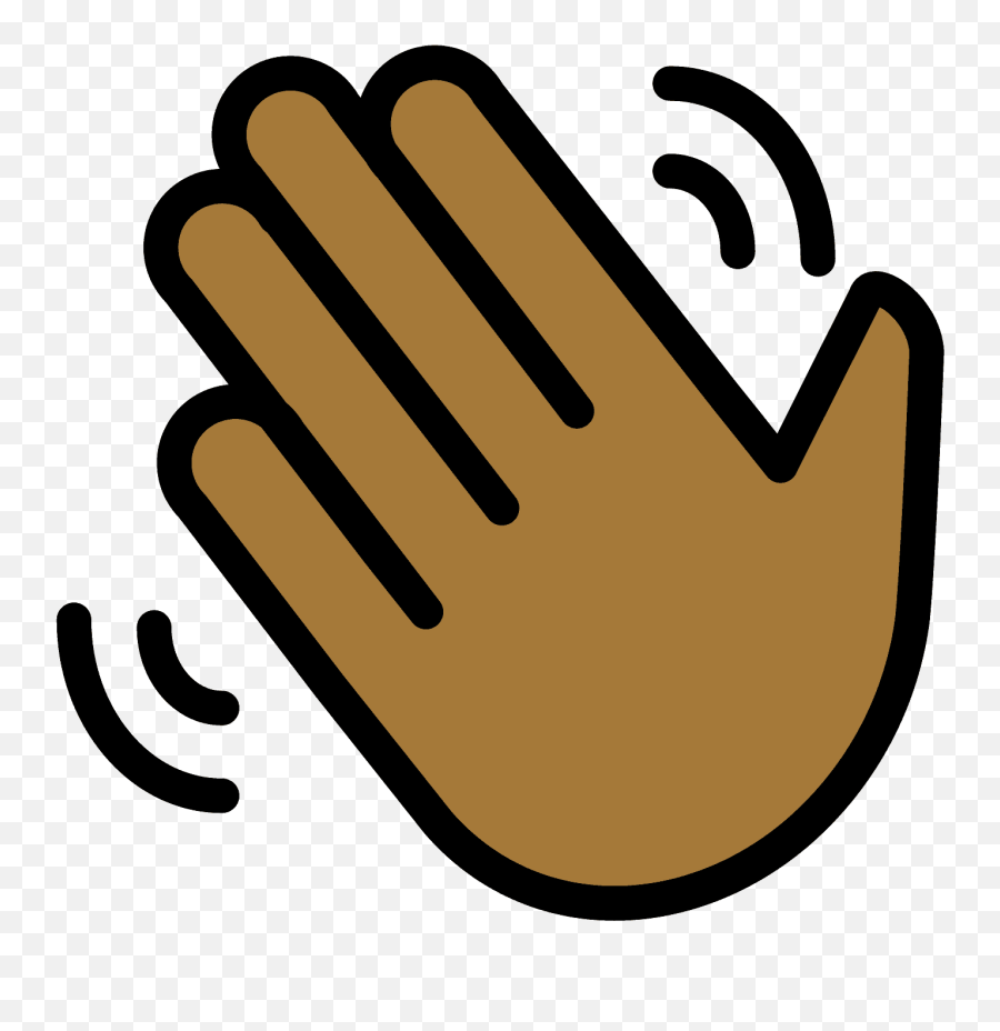 Waving Hand Emoji Clipart - Waving Hand,Waving Emojis
